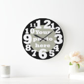 Grande Horloge Ronde Modèle d'horloge avec grand nombre (Maison)