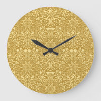 Modèle Floral Baroque Damas d'or