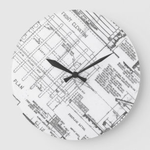 Grande Horloge Ronde Modèle pour le maigre à