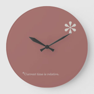 Grande Horloge Ronde Modèle relatif d'horloge d'astérisque de temps