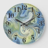 Grande Horloge Ronde Modern Abstract (Recto)