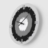 Grande Horloge Ronde Modern batik circles (Angle)