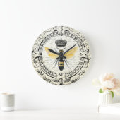 Grande Horloge Ronde modern vintenfrenqueen bee (Maison)