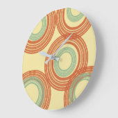 Grande Horloge Ronde Moderne du milieu du siècle (Angle)