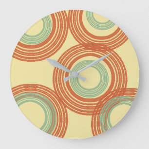 Grande Horloge Ronde Moderne du milieu du siècle