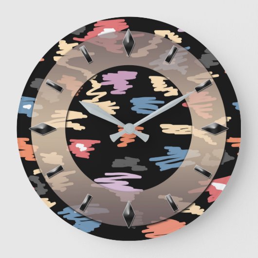 Grande Horloge Ronde Moderne wall clock design . (Recto)