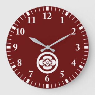 Grande Horloge Ronde Mokko en cercle