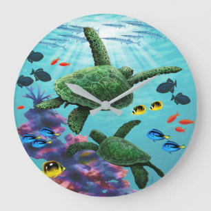 Grande Horloge Ronde Molokini Cove Hawaiian Sea Turtles