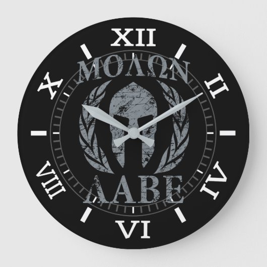 Grande Horloge Ronde Molon Labe Warrior (Recto)