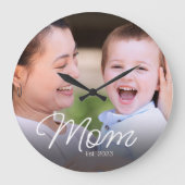 Grande Horloge Ronde Mom Established Modern White Script Photo (Recto)