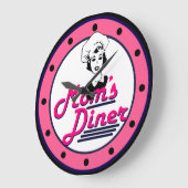 Grande Horloge Ronde Moms Kitchen Wall (Angle)