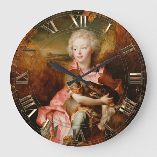 Grande Horloge Ronde Mon Chien Préféré (Recto)