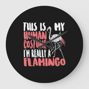 Grande Horloge Ronde Mon Costume Humain Je Suis Vraiment Une Maman Flam