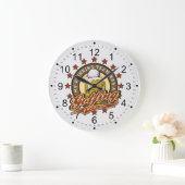 Grande Horloge Ronde Mon équipe de boisson a un problème de golf (Maison)
