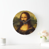 Grande Horloge Ronde Mona Lisa Avec Moustache (Maison)