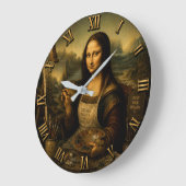 Grande Horloge Ronde Mona Lisa Painter (Angle)