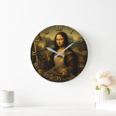 Grande Horloge Ronde Mona Lisa Painter (Maison)
