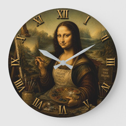 Grande Horloge Ronde Mona Lisa Painter (Recto)