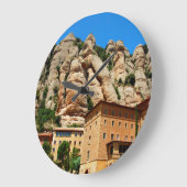 Grande Horloge Ronde Monastère de Montserrat, Catalogne, Espagne (Angle)