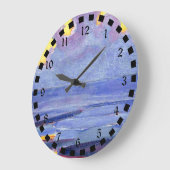 Grande Horloge Ronde Mondrian (Angle)