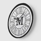 Grande Horloge Ronde Mongram Wood (Angle)