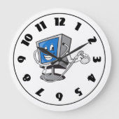 Grande Horloge Ronde Moniteur With A Stéthoscope Clock (Recto)