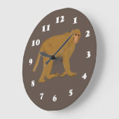 Grande Horloge Ronde Monkey (Angle)