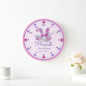 Grande Horloge Ronde Monogram H Hannah hearts name meaning clock (Maison)