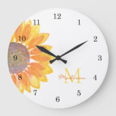 Grande Horloge Ronde Monogramme de tournesol (Recto)