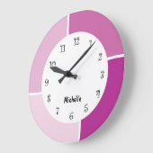 Grande Horloge Ronde Monogramme rose (Angle)