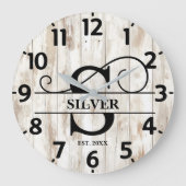 Grande Horloge Ronde Monogramme Rustique (Recto)
