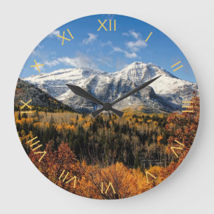 Grande Horloge Ronde Mont Timpanogos à Autumn Utah