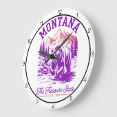 Grande Horloge Ronde Montana Treasure State Bear (Angle)