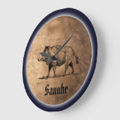 Grande Horloge Ronde Montre à aspiration (Angle)