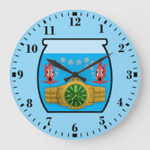 Montre dans boule à poissons