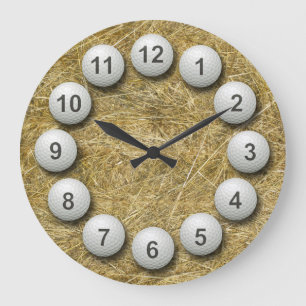 Grande Horloge Ronde Montre de boules de golf