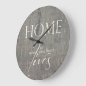 Grande Horloge Ronde Montre de Wanduh (Angle)