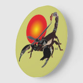 Grande Horloge Ronde Montre scorpion (Angle)