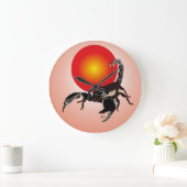 Grande Horloge Ronde Montre scorpion (Maison)