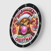 Grande Horloge Ronde Mooey Christmas (Angle)
