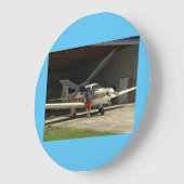 Grande Horloge Ronde Mooney Airplane Clock (Angle)
