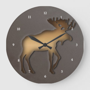 Grande Horloge Ronde Moose Clock