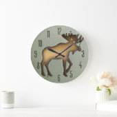Grande Horloge Ronde Moose clock (Maison)