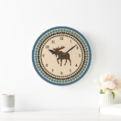 Grande Horloge Ronde Moose time (Maison)