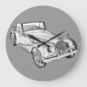 Grande Horloge Ronde Morgan 1964 plus l'illustration de voiture de