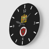 Grande Horloge Ronde Morocco flag-coat arms large clock (Angle)