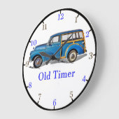 Grande Horloge Ronde Morris Minor Wall Clock (Angle)