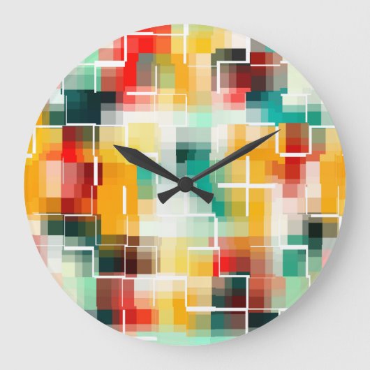 Grande Horloge Ronde Mosaïc Pattern (Recto)