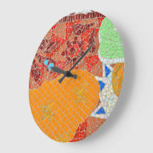 Grande Horloge Ronde mosaic tities faibroes pieces hone puzzle col (Angle)