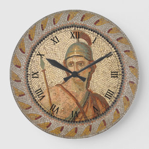 Grande Horloge Ronde Mosaïque du soldat romain